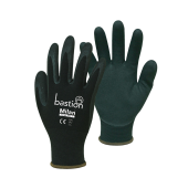 Black Nylon Glove Nitrile Dipped 10/XL