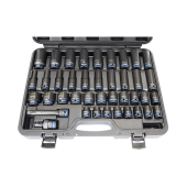 SP Tools 1/2"Dr Impact Socket Set - 6pt - Colour Coded - Metric - 40 Pieces