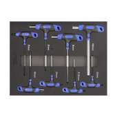 SP Tools Hex Key T Handle 8 Piece Metric Set
