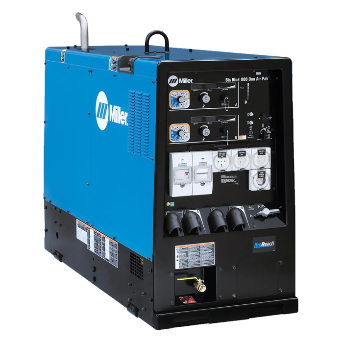 Miller Big Blue® 800X Duo AirPak Diesel with ArcReach®